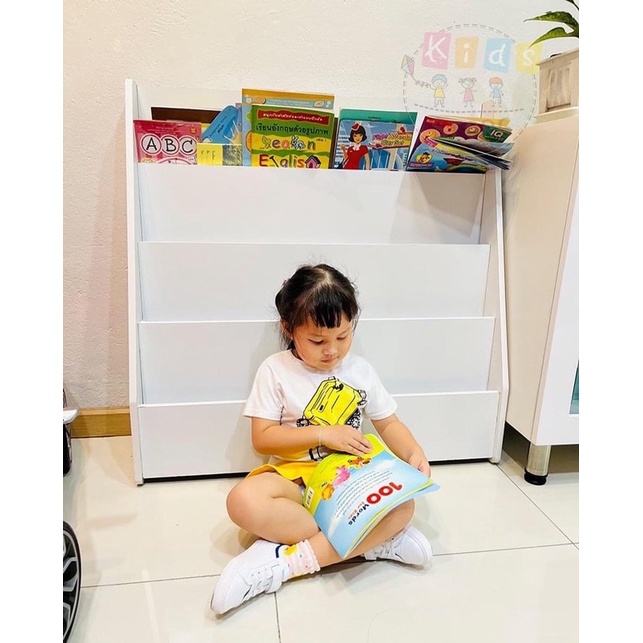 ชั้นวางหนังสือเด็ก ชั้นวางหนังสือโชว์ปก