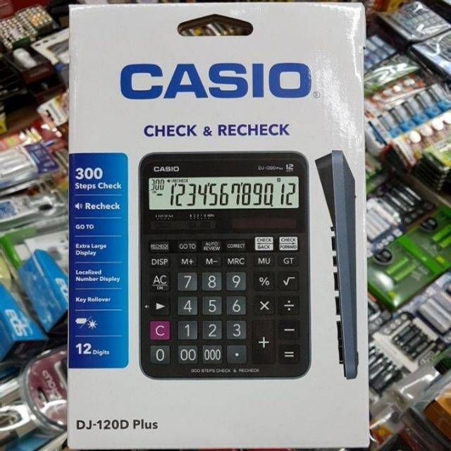 เครื่องคิดเลข CASIO DJ-120D Plus 12หลัก ของแท้ 100% รับประกัน2ปีจากCMG