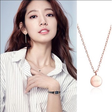 Doctor Park Shin Hye Collision สร้อยคอผู้หญิงขนาดเล็ก Golden Bean Clavicle Chain ญี่ปุ่นเกาหลี Simpl