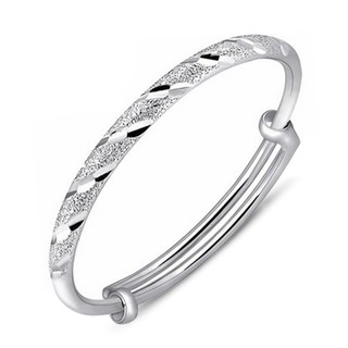 กำไลเงินสร้อยข้อมือกำไลข้อมือสตรี Bracelet Bangle WHB55R