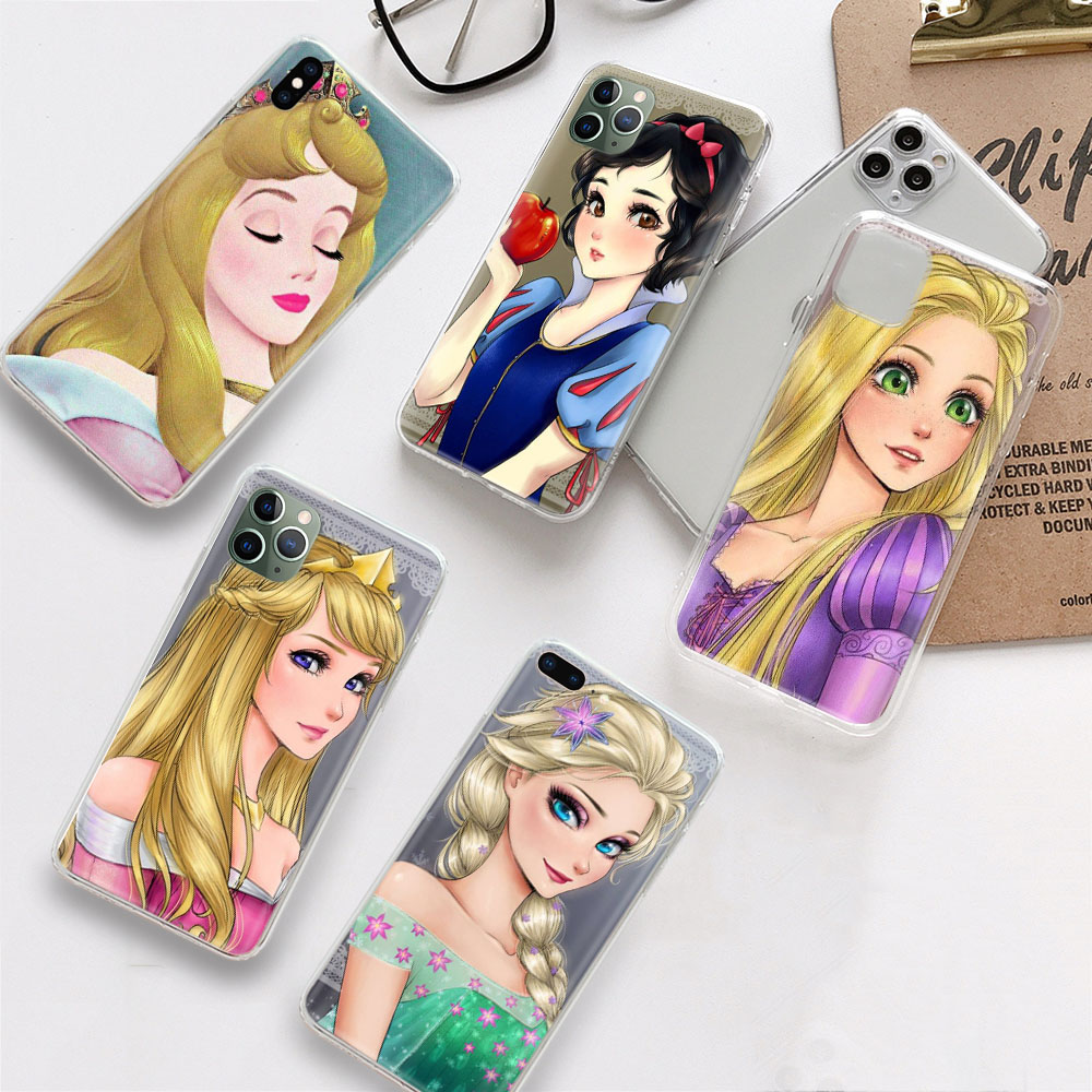 D-163 Princess Soft TPU Case สําหรับ OPPO Reno 3 5Z 2F 4F 5F 4 5 6 6Z 4Z 2Z Pro Lite SE
