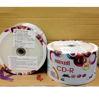 แผ่น Cd-R Maxell อิงค์เจ็ท สีขาว 52x700MB 50 ชิ้น