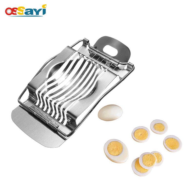 Ossayi Stainless Steel Egg Slicer Mushroom Fruit Sausage Garnish Cutter Kitchen Tools