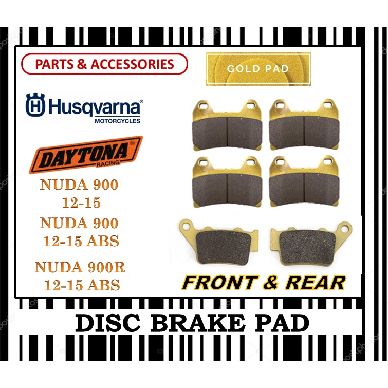 ชุดผ้าเบรค HUSQVARNA 900 SUPERBIKE FR0NT & REAR DAYTONA TYPE GOLD