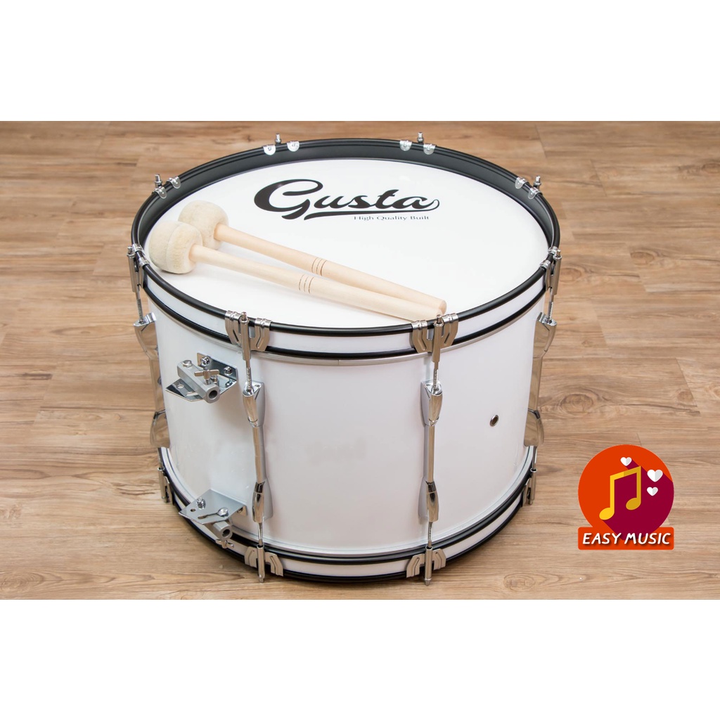 กลองใหญ่ Gusta 20 นิ้ว 8 หลัก พร้อมชุดขาแขวน Bass Drum