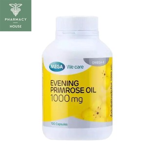 Mega Evening primrose oil 1000mg. 100 capsules