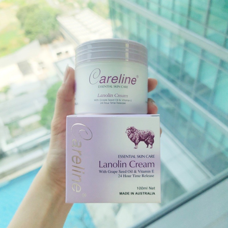 Careline Lanolin Cream With Grape Seed Oil &amp; Vitamin E 100 ml