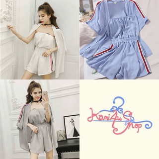 พร้อมส่งจากไทย Style jumpsuit 2 pieces