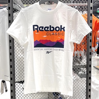 Reebok ใหม่ เสื้อยืดลําลอง ผ้าฝ้าย แขนสั้น ระบายอากาศ สไตล์คลาสสิค เรโทร สําหรับผู้ชาย และผู้หญิง เหมาะกับการเล่นกีฬา