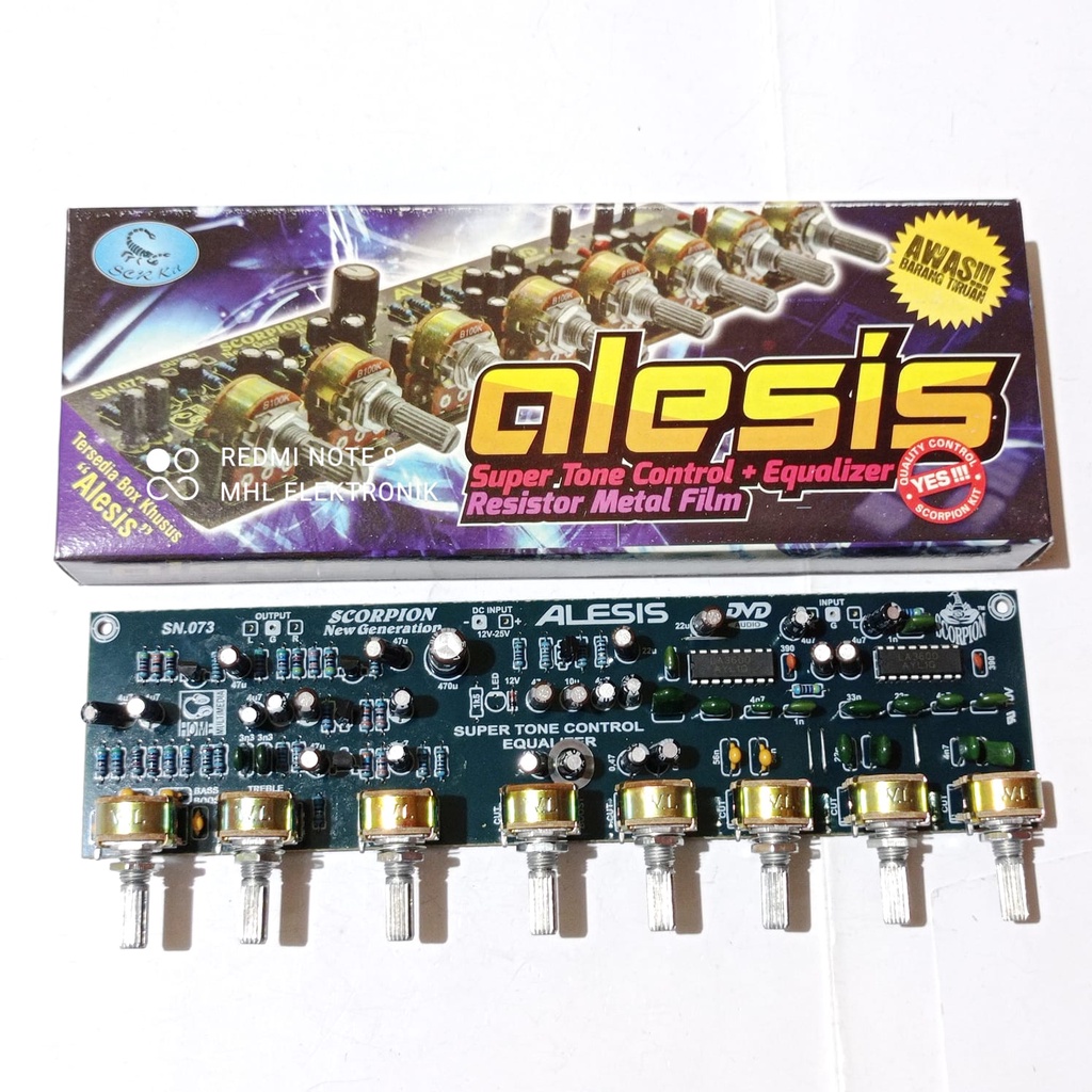 Alesis Super Tone Control + ตัวต้านทานอีควอไลเซอร์ ฟิล์มโลหะ โดยแมงป่อง
