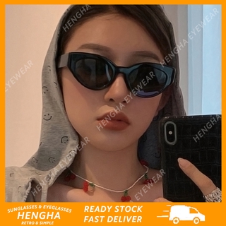 【HENGHA】COD แว่นตากันแดด Cat Eye สไตล์เกาหลีย้อนยุคสำหรับผู้หญิงเครื่องประดับสำหรับผู้หญิงแว่นตากันแดด