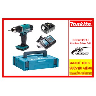 MAKITA รุ่นDDF453SF1J สว่านไขควงแบตเตอรี่18V.