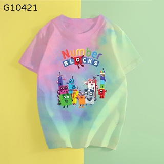 เสื้อยืด พิมพ์ลาย StoryBots สีมัดย้อม แฟชั่นฤดูร้อน สําหรับเด็กผู้ชาย และเด็กผู้หญิง