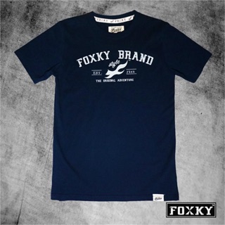 Foxky  เสื้อยืดสกรีน รุ่น Style สีกรม