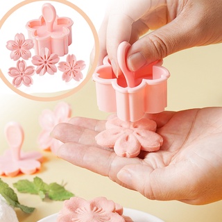 5pcs/set Cherry Blossom Powder Biscuit Mold Cookie Plunger Cutter Pastry Decorating Food Fondant Baking Mould Tool