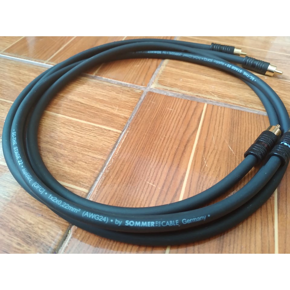 สาย RCA Sommer Stage22 200-0001 Germany หัวแจ็ค RCA Nakamichi ราคาต่อ 2 เส้น