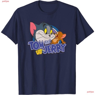 สินค้ามาใหม่สาวอวบpofrjes ไตล์เกาหลี เสื้อยืดแฟชั่นเกาหลีสำ Tom And Jerry Friendly Enemies T-Shirt หรับผู้ชายและผู้หญิง