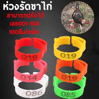 ถูกสุด💥ห่วงขาไก่ ห่วงล้อมขาไก่ ห่วงรัดขาไก่ สายคล้องขาไก่ เชือกรัดขาไก่ ห่วงล้อมขานก ห่วงคัดพันธุ์ สายคัดพันธุ์