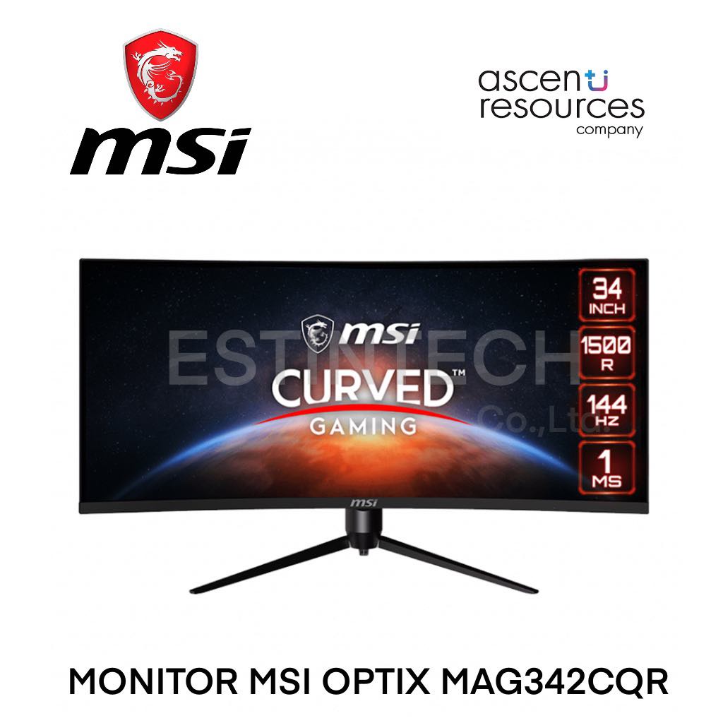 MONITOR (จอมอนิเตอร์) MSI OPTIX MAG342CQR 34" VA 2K CURVED 144Hz ของใหม่ประกัน 3ปี