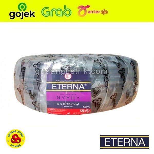 Mutiaradstore สาย Eterna Nyhy 2X0.75 50M 2X0.75 เนื้อหา 2 X 0.75 มม./ม้วน 50 เมตร