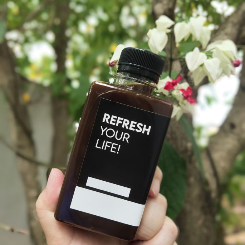 ขวดน้ำ ขวดพลาสติก ขวดแบนทรงเกาหลีไหล่เหลี่ยมตัด200ml.100ใบ265.-(เฉลี่ยใบละ2.65บาท)#ขวด#ขวดพลาสติก