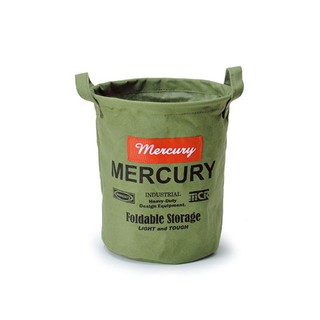 Mercury bucket S Khaki ตะกร้าผ้าพับเก็บได้