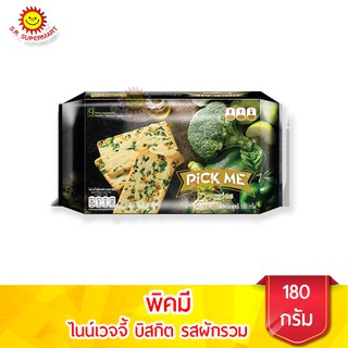 พิคมี ไนน์เวจจี้ บิสกิต รสผักรวม 180 กรัม