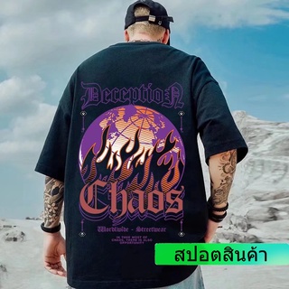 เสื้อยืดแขนสั้น พิมพ์ลายกราฟฟิติ Burnt Earth แฟชั่นคู่รัก สไตล์เกาหลี สําหรับผู้ชาย และผู้หญิง