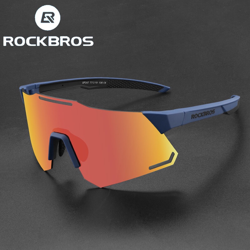 ROCKBROS แว่นตากันแดด เลนส์โพลาไรซ์ เลนส์โฟโตโครมิก อุปกรณ์เสริม สําหรับขี่จักรยาน เล่นกีฬากลางแจ้ง