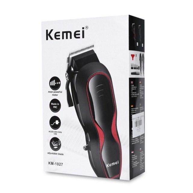 สินค้าพร้อมส่ง Kemei km-1027 km 830 km 831 km-1026 ระดับมืออาชีพ รุ่นใหม่ล่าสุด เสียงเงียบ ปัตตาเลี่
