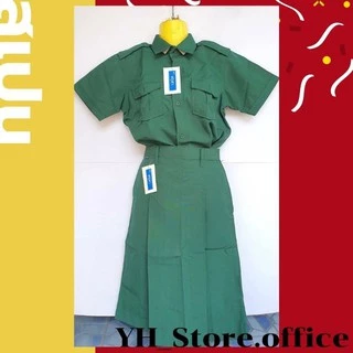 เสื้อเนตรนารี ตรา ศรุตา สีเขียวกลาง ทรงสวย ผ้าโทเรเกรดพรีเมี่ยม ใส่สบาย❌ขายแยกแค่เสื้อ❌ 🎈[พร้อมส่ง🌷]