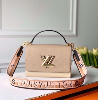 พรี Lv louis vuitton TWIST กระเป๋าถือกระเป๋าสะพายไหล่หนังแท้แบรนด์เนน กระเป๋าแฟชั่น