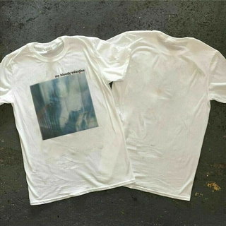 tshirtเสื้อยืดคอกลมฤดูร้อนGildan -   Vintage 80s My Bloody Valentine 1988 RARE white T-Shirt GILDAN REPRINT hgLmSto4XL