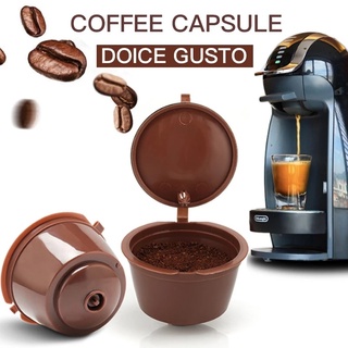 ถ้วยกรองกาแฟ แคปซูลชา แบบรีฟิล ใช้ซ้ําได้ สําหรับเครื่องชงกาแฟ Dolce Gusto