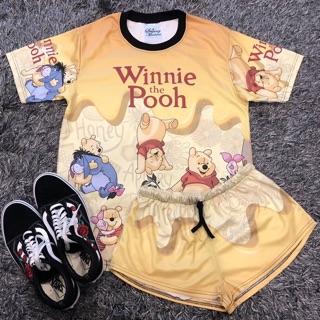 เซทเสื้อยืด &amp; กางเกงขาสั้นลายPooh