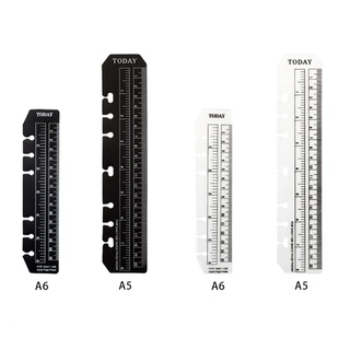 Blg ไม้บรรทัด PVC ขนาด A5 A6 6 หลุม สําหรับคั่นหนังสือ เครื่องเขียน โรงเรียน