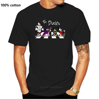 เสื้อยืดโอเวอร์ไซส์Duck Tales เสื้อยืดผู้ชายผ้าฝ้าย 100% เป็ด Abbey Road T เสื้อยอดนิยมบุคลิกภาพ teeS-3XL