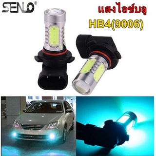 หลอดไฟตัดหมอกLEDรถยนต์ หลอดไฟรถยนต์LED็ขั้วHB4 15w มีแสงขาวและแสงไอซ์บลู