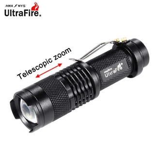 ไฟฉายสีดำ Ultrafire 3500LM รี Q5 3mode