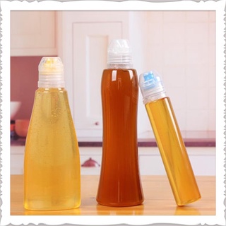 Squeeze Honey Bottles Reusable Plastic Honey Jars with Cap Salad Dressings Containers Travel Pinic Work Condiments Dispenser Backpacking Maple Syrup Sauces and Oils