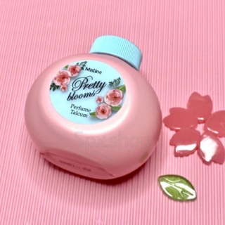 Mistine Pretty Blooms Perfume Talcum 100 g.  แป้งหอม โรยตัว พริตตี้ บลูม