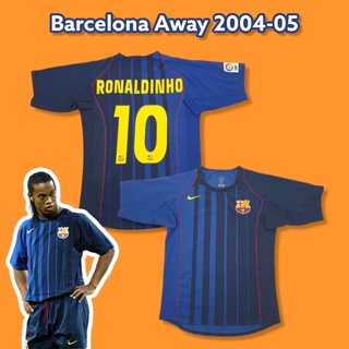 2004-05 BARCELONA AWAY RONALDINHO 10 LFP LA LIGA FOOTBALL SHIRT S