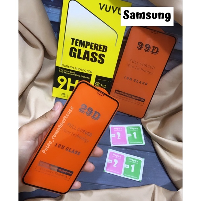 LAYAR TEMPERED GLASS หน้าจอสัมผัสแบบเต็ม | SAMSUNG J1 J2 J2 Prime J5 Prime J7 J7 Prome A01 A01 Core 