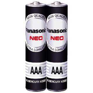 PANASONIC NEO 1.5V AAA Battery ถ่านแมงกานีส แพ็คละ 2 ก้อน (8887549053740)