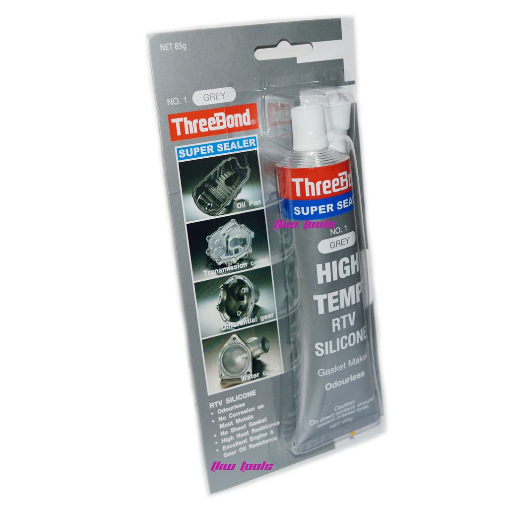 กาวปะเก็นThreebond ทนความร้อน,ปะเก็นเหลวชนิดทนความร้อนสูงซุปซีลเลอร์ เบอร์1 เนื้อกาวสีอะลูมิเนียม(เทา)ขนาด85กรัม