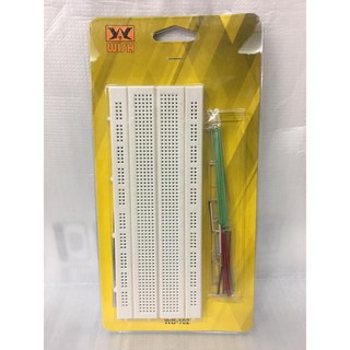 WISH Breadboard บอร์ดทดลองวงจร ยี่ห้อวิช รุ่น WB-102 ขนาด 800 ช่อง