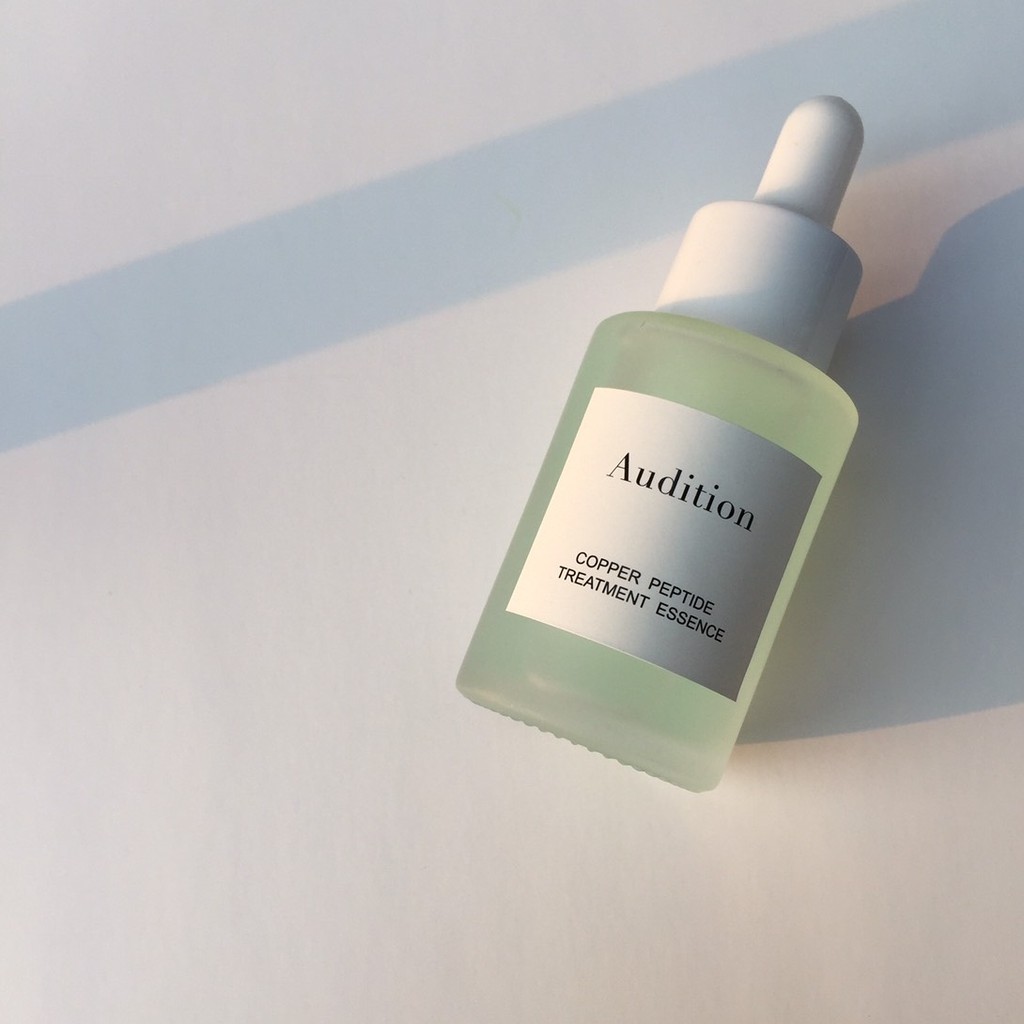 ดูแลหลุมสิว ช่วยให้หลุมสิว ริ้วรอย บนผิวแลดูตื้นขึ้น Copper peptide facial treatment essence.