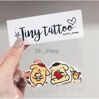 Cartoon tiny tattoo set