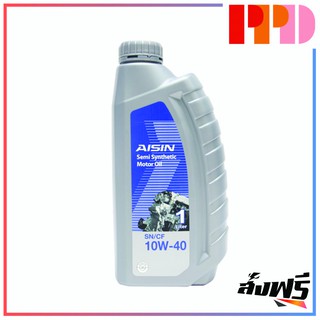 AISIN น้ำมันเครื่องเบนซิน 1 ลิตร GASOLINE SN/CF 10W-40 (SEMI) (รหัสสินค้า ESSN1041P)