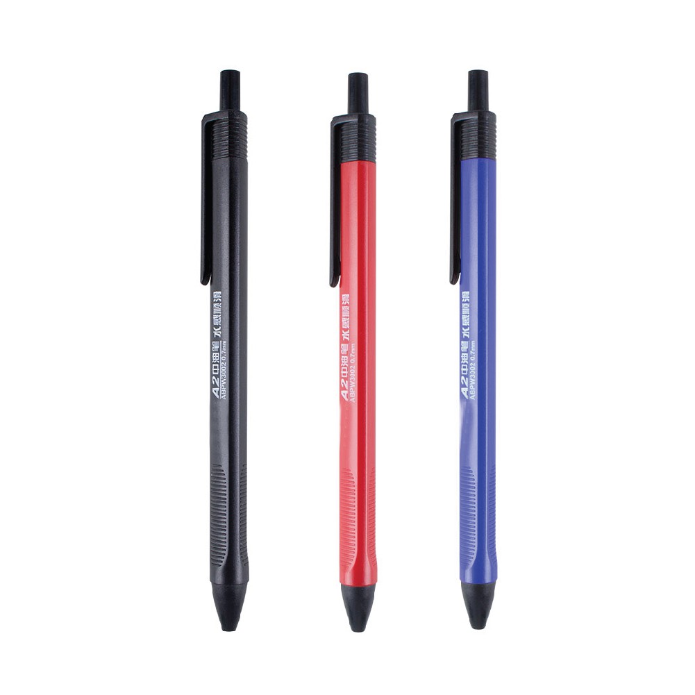ปากกา A2 ปากกาเจล / กึ่งเจล เขียนลื่นมาก หมึก ดำ/น้ำเงิน/แดง CHOSCH CS-A02 ( 1 ด้าม) [S24]